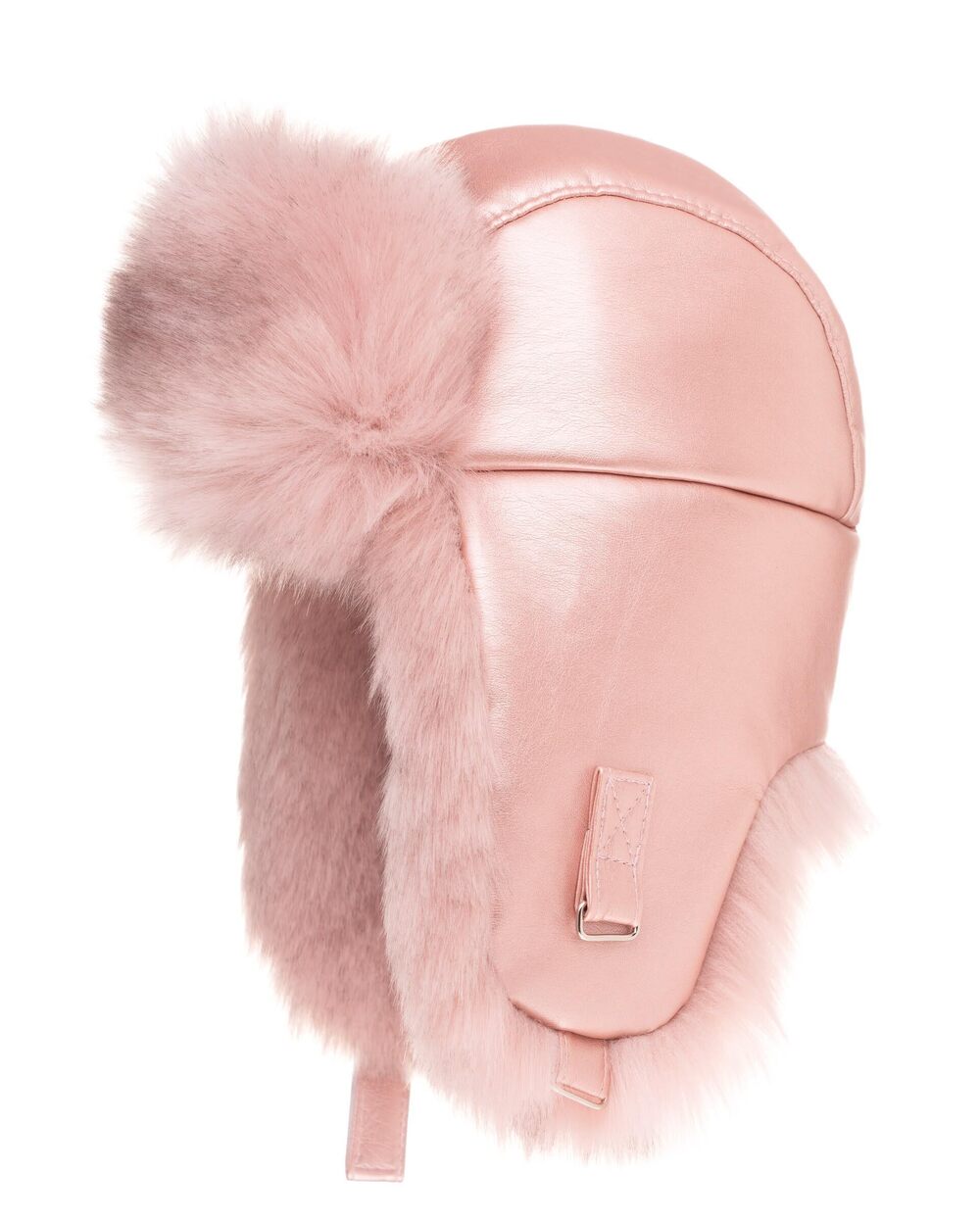 4276 Leather Trapper Hat - Russian Hats with Ear Flaps - Warm Ushanka S